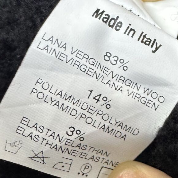 NWOT Tonet Wool Bolero Ballet Cropped Cardigan 44 Black Minimalist Preppy Y2K - Picture 6 of 6